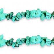 Chips stone kralen Aquamarine blue